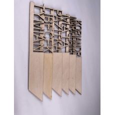 Sada dřevěných zápichů bylinky 5 kusů