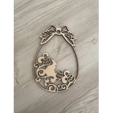 Dřevěné velikonoční vajíčko XXL