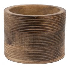 Dřevěný květináč hnědý