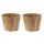 Dřevěné květináče kónické sada 2 kusy