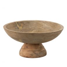Dřevěná mísa na noze kulatá