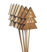 Dřevěný zápich vánoční stromeček Merry Xmas