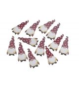 Skřítek s červenou čepicí nalepovací sada 12 kusů