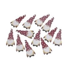 Skřítek s červenou čepicí nalepovací sada 12 kusů