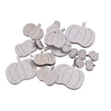 Dýně podzimní dřevěné výseky sada 16 kusů