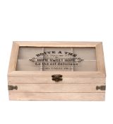 Dřevěná krabička na čajové sáčky