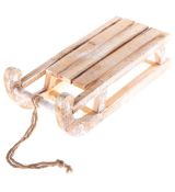 Dřevěné sáňky zimní dekorace