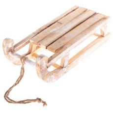 Dřevěné sáňky zimní dekorace