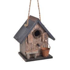 Dřevěná ptačí budka hnědá