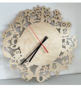 Dětské nástěnné dřevěné hodiny Terezka