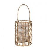 Dřevěná lucerna vyplétaná