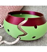 Miska na klubíčka zeleno fialová vel. S