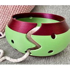 Miska na klubíčka zeleno fialová vel. S