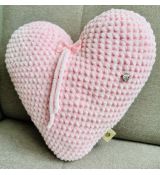 Háčkované srdíčko růžové dekorace