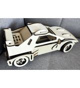 Dřevěný 3D model auta skládačka