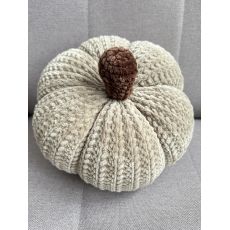 Háčkovaná dýně velká světle hnědá