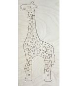 Dřevěné puzzle ŽIRAFA