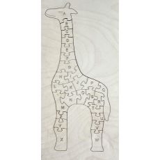 Dřevěné puzzle ŽIRAFA