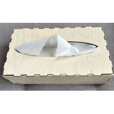 Dřevěná krabička na papírové ubrousky