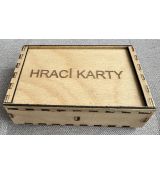 Dřevěná krabička na hrací karty